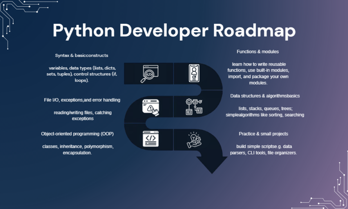 Python Developer Roadmap for Freshers