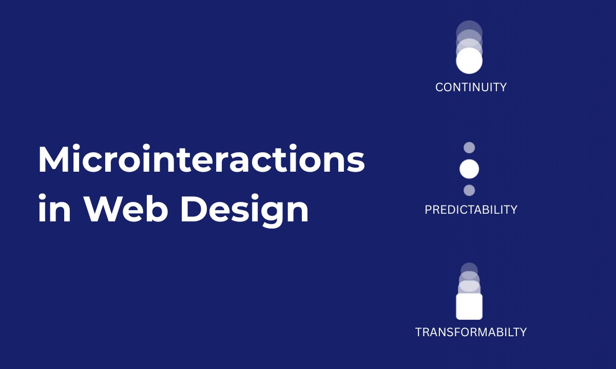 Microinteractions in Web Design: Small Details, Big Impact