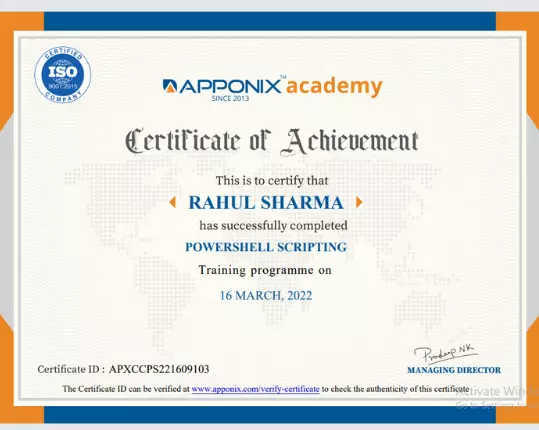 Certification