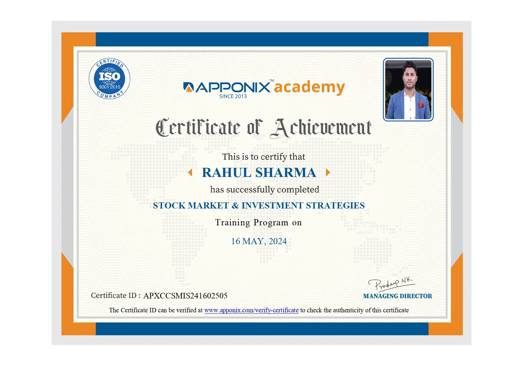 Certification