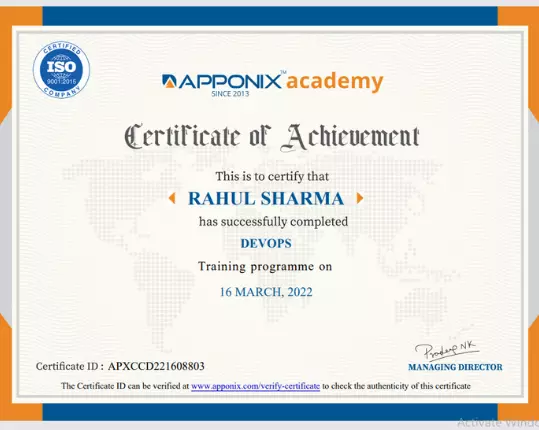 Certification