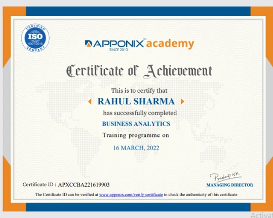 Certification