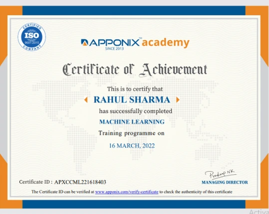 Certification