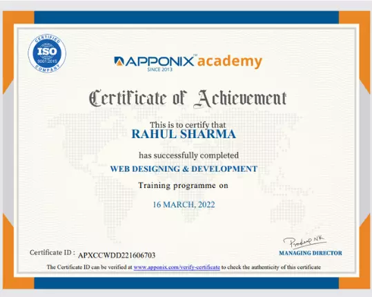 Certification