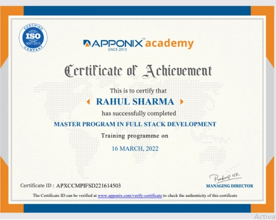 Certification