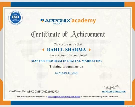 Certification