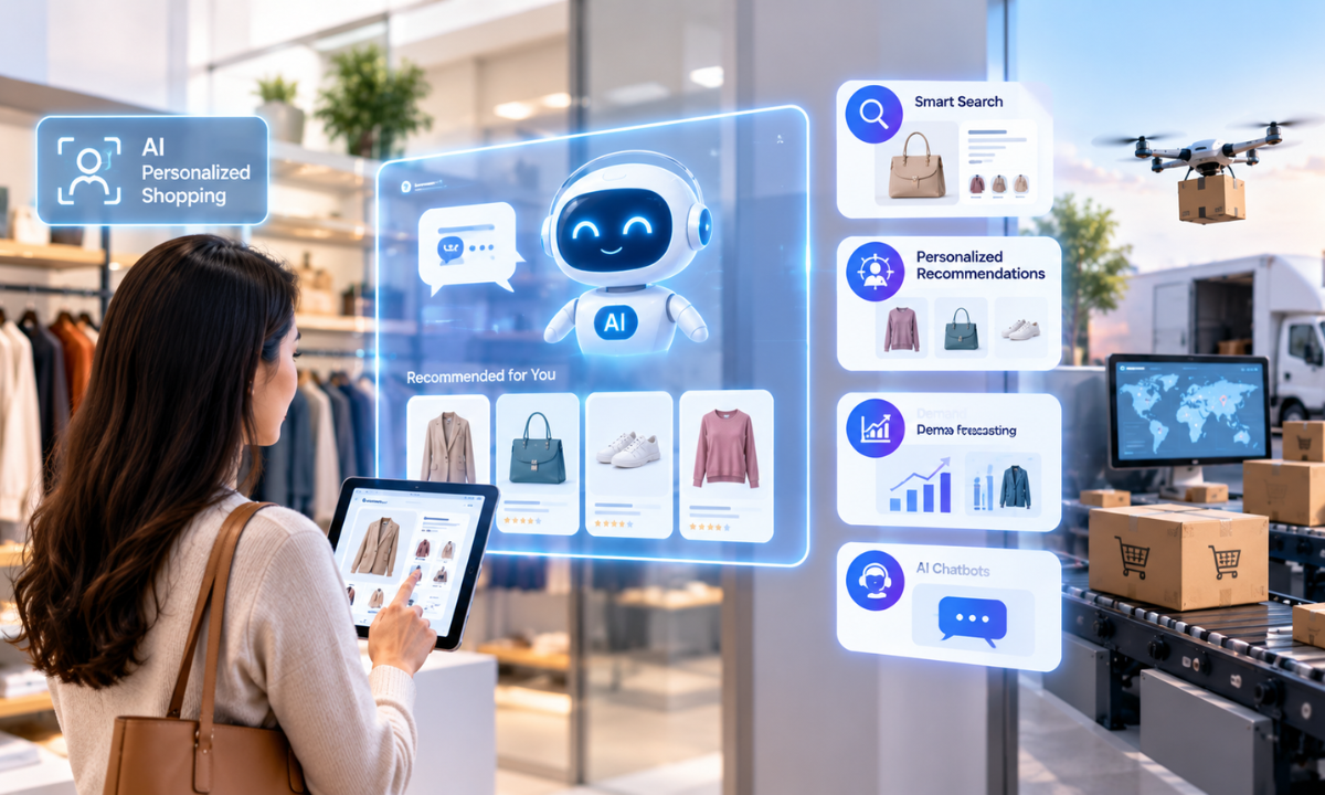 AI in retail and e-commerce for personalised shopping experiences