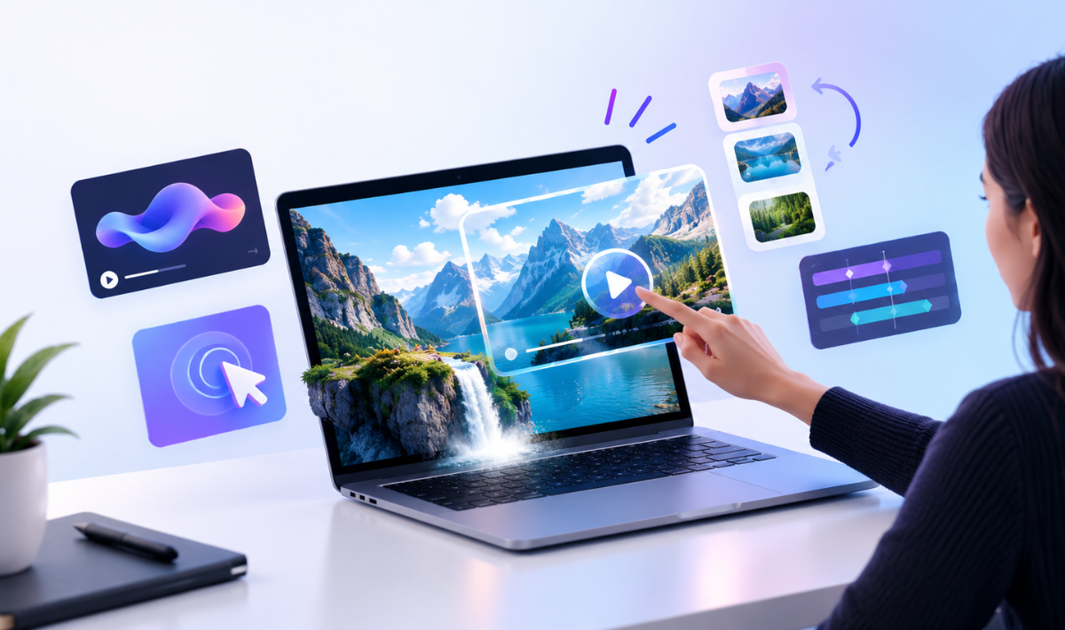 Immersive web visuals with animation and interactive experiences