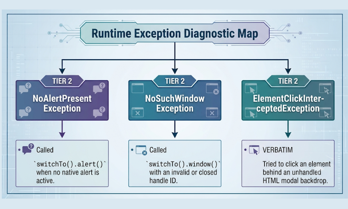 Exception Diagnostic Map