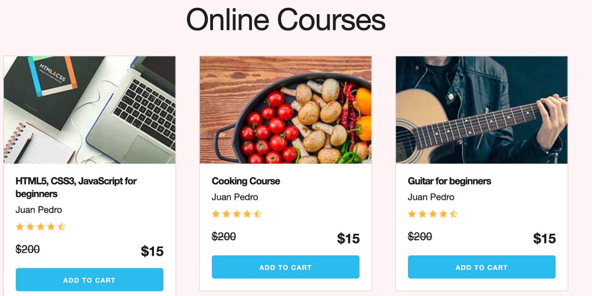 E-Commerce Shopping Cart