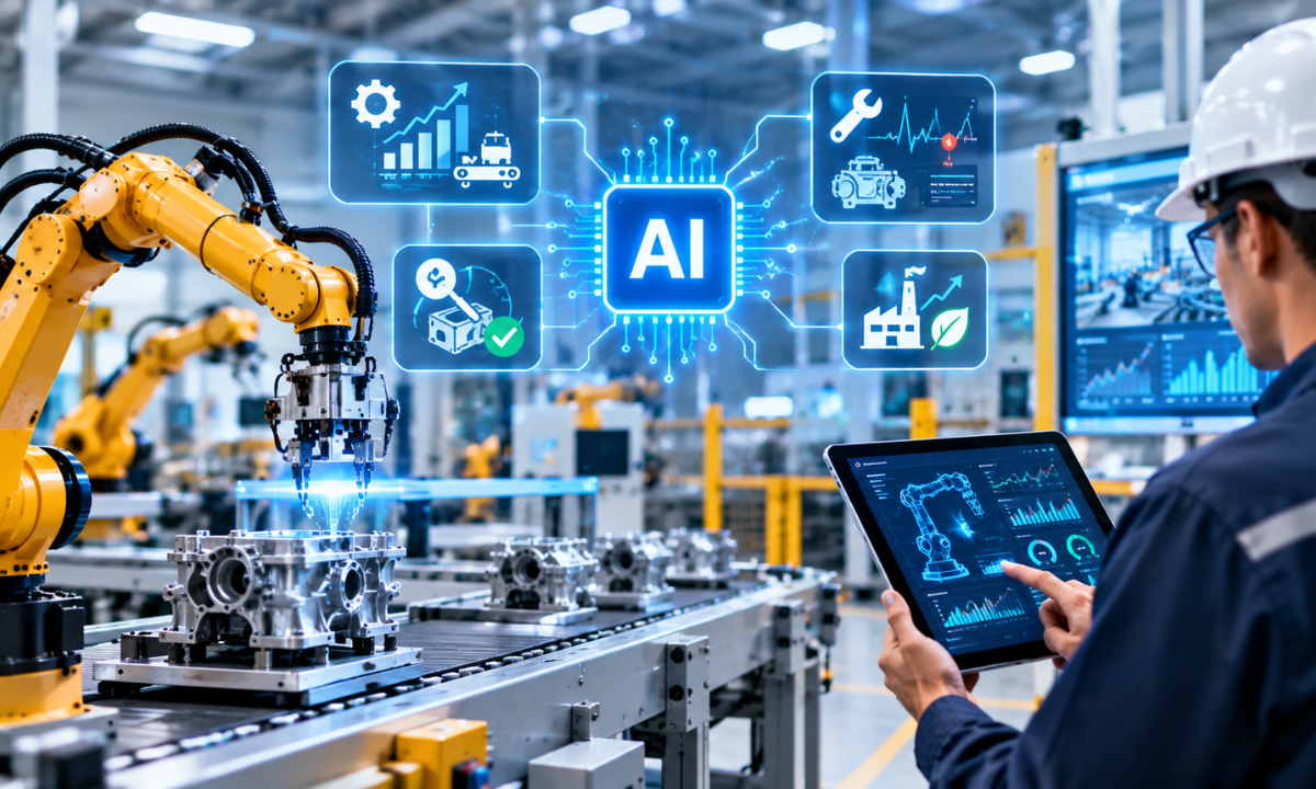 AI in manufacturing for predictive maintenance and quality control